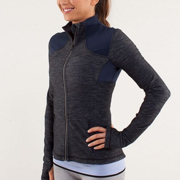 lululemon athletica Jackets & Blazers - Lululemon Forme Jacket Slub Denim Inkwell
